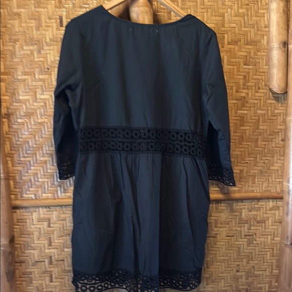 Gretchen Scott Designs Black embroidery Trim Robe top XL - Picture 7 of 8